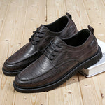 2021 New Men's Quality Leather Shoes British Business lace up fashion black Soft Leather Man Split Leather Dress Shoes men
