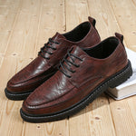 2021 New Men's Quality Leather Shoes British Business lace up fashion black Soft Leather Man Split Leather Dress Shoes men