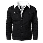 Men Light Blue Jean Jackets Casual Denim Coats New Men High Quality Wool Liner Thicker Winter Denim Jackets Warm Coats Size 6XL