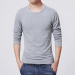 Men Shirt Sweaters Solid Color Half High Collar Casual Slim Long Sleeve Keep Warm Tight Shirt Male for Men Clothes Inner Wear