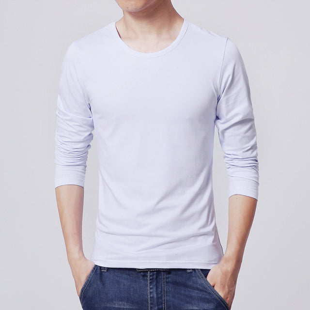 Men Shirt Sweaters Solid Color Half High Collar Casual Slim Long Sleeve Keep Warm Tight Shirt Male for Men Clothes Inner Wear