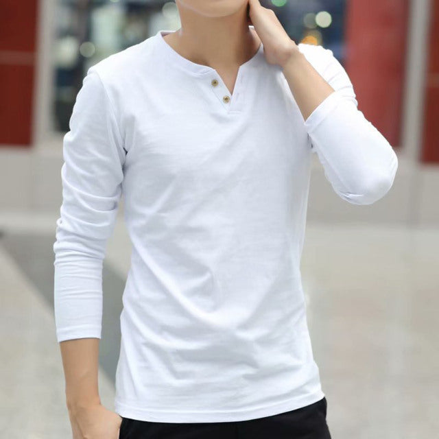 Men Shirt Sweaters Solid Color Half High Collar Casual Slim Long Sleeve Keep Warm Tight Shirt Male for Men Clothes Inner Wear