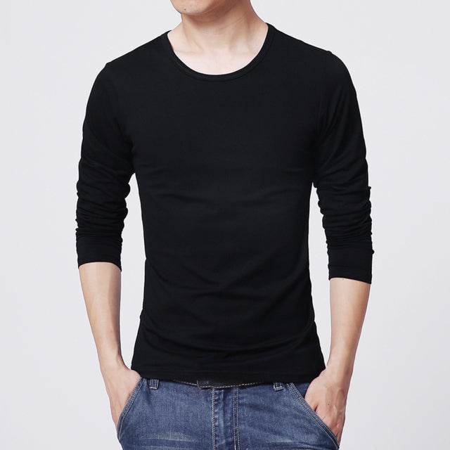Men Shirt Sweaters Solid Color Half High Collar Casual Slim Long Sleeve Keep Warm Tight Shirt Male for Men Clothes Inner Wear
