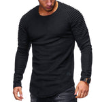 Men Shirt Sweaters Solid Color Half High Collar Casual Slim Long Sleeve Keep Warm Tight Shirt Male for Men Clothes Inner Wear