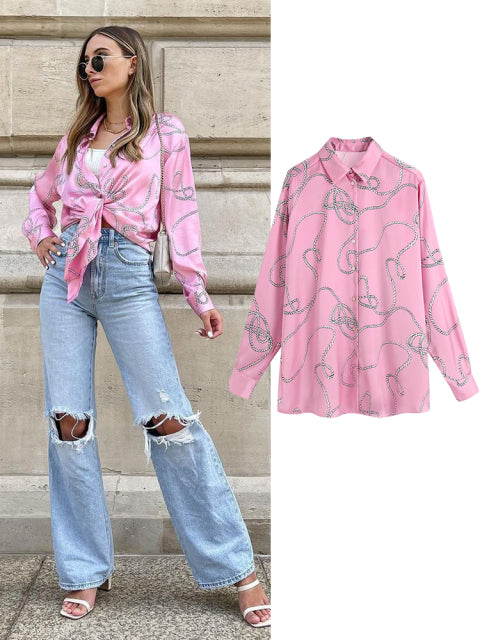 women satin blouse long sleeve zebra print shirts vintage office ladies tops femme chandails fashion blusa de mujer Chandails