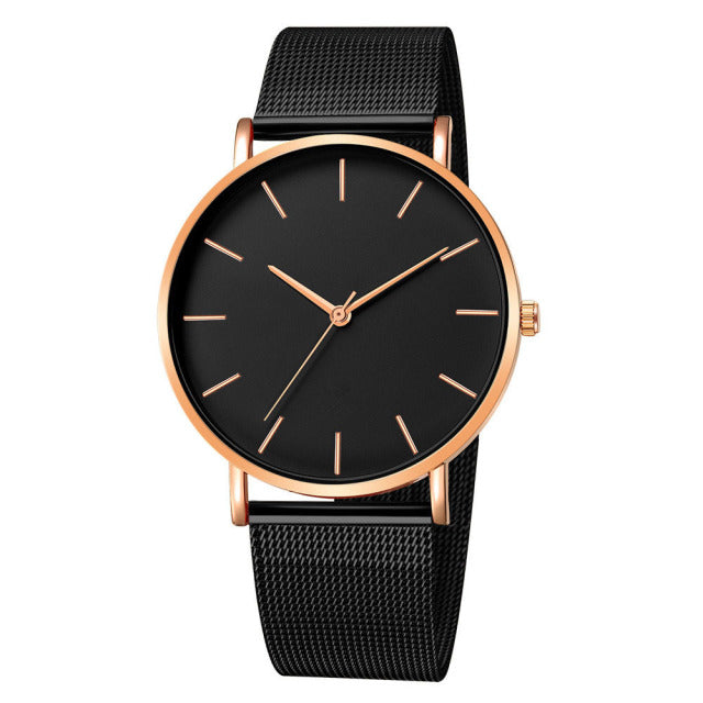 Women Watch Rose Gold Montre Femme 2022 Women's Mesh Belt ultra-thin Fashion relojes para mujer Luxury Wrist Watches reloj mujer