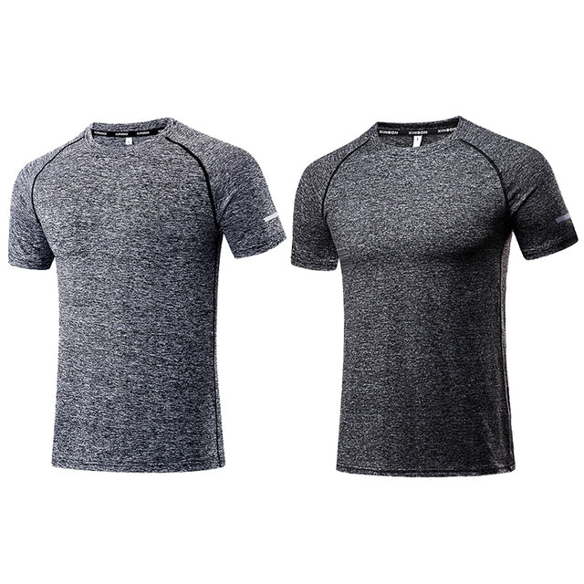 Men Running T-Shirts Quick Dry Compression Sport T-Shirts Athletic Wear Fitness Gym Running Soccer Shirts Men Jersey Sportswear