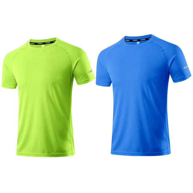 Men Running T-Shirts Quick Dry Compression Sport T-Shirts Athletic Wear Fitness Gym Running Soccer Shirts Men Jersey Sportswear