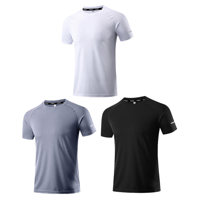 Men Running T-Shirts Quick Dry Compression Sport T-Shirts Athletic Wear Fitness Gym Running Soccer Shirts Men Jersey Sportswear