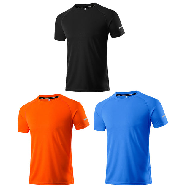 Men Running T-Shirts Quick Dry Compression Sport T-Shirts Athletic Wear Fitness Gym Running Soccer Shirts Men Jersey Sportswear