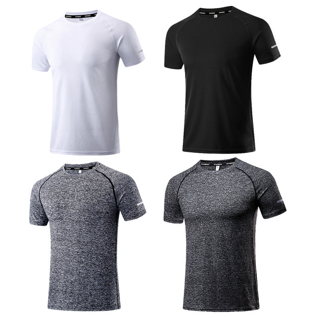 Men Running T-Shirts Quick Dry Compression Sport T-Shirts Athletic Wear Fitness Gym Running Soccer Shirts Men Jersey Sportswear