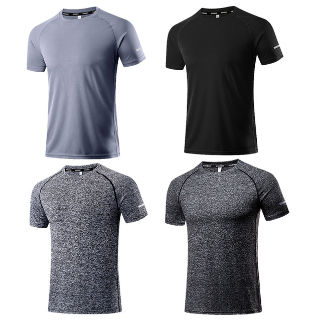 Men Running T-Shirts Quick Dry Compression Sport T-Shirts Athletic Wear Fitness Gym Running Soccer Shirts Men Jersey Sportswear