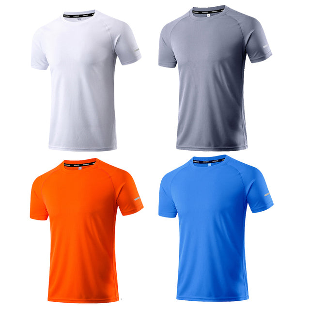 Men Running T-Shirts Quick Dry Compression Sport T-Shirts Athletic Wear Fitness Gym Running Soccer Shirts Men Jersey Sportswear