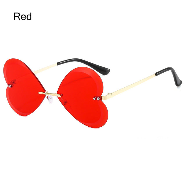 UV400 Trendy Tassel Sunglasses Fashion Retro Rimless Sun Glasses Steampunk Sunglasses Shades Funny Clouds Shaped Eyeglasses