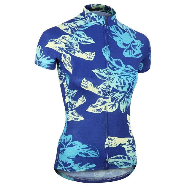 Outdoors Cycling Athletic Wear Breathable Team MTB Racing Sport Bicycle Jersey Ladies Cycling Clothing Short Bike Jersey