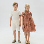 6M To 18Y Kids Baby Girls Teen Summer Dress Women Midi Dress 2022 Children Clothing Fashion Sisters Floral Baby Romper, #7001