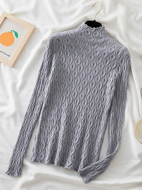 AOSSVIAO 2022 Cashmere Turtleneck Women Sweaters Autumn Winter Warm Pullover Slim Tops Knitted Sweater Jumper Soft Pull Female