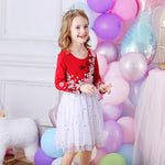 Kids Autumn Winter Dresses for Girls Star Sequins Princess Dress Girl Long Sleeve Party Vestidos Girls Dress Children Clothing