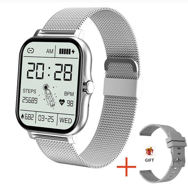 2022 New Women Smart watch Men 1.69&quot; Color Screen Full touch Fitness Tracker Bluetooth Call Smart Clock Ladies Smart Watch Women