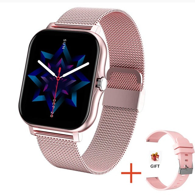 2022 New Women Smart watch Men 1.69&quot; Color Screen Full touch Fitness Tracker Bluetooth Call Smart Clock Ladies Smart Watch Women