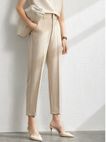 Amii Minimalism Spring Female Offical Lady Blazer Women,Lace Vneck Tanks,High Waist Women's pants Female Shorts 12060909
