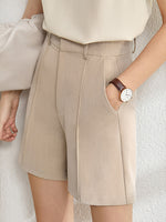 Amii Minimalism Spring Female Offical Lady Blazer Women,Lace Vneck Tanks,High Waist Women's pants Female Shorts 12060909