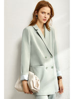 Amii Minimalism Spring Female Offical Lady Blazer Women,Lace Vneck Tanks,High Waist Women's pants Female Shorts 12060909