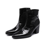 italian military dress boots steel pointed toe high heels western styles brown double buckle strap cowboy boots shoes man