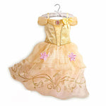 Disney Princess Party Dress up for Girls Halloween Frozen Elsa Jasmine Rapunzel Costume Kids Encanto Robe Clothing Birthday Gift