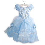Disney Princess Party Dress up for Girls Halloween Frozen Elsa Jasmine Rapunzel Costume Kids Encanto Robe Clothing Birthday Gift