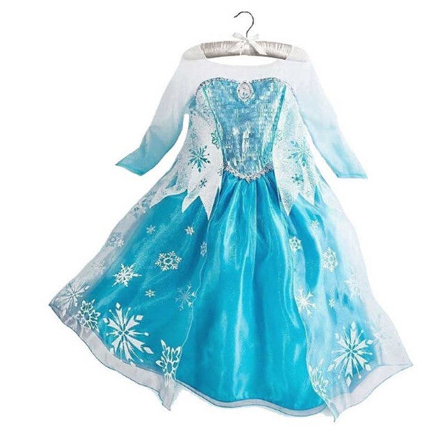 Disney Princess Party Dress up for Girls Halloween Frozen Elsa Jasmine Rapunzel Costume Kids Encanto Robe Clothing Birthday Gift