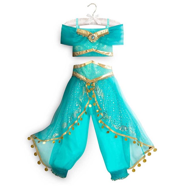 Disney Princess Party Dress up for Girls Halloween Frozen Elsa Jasmine Rapunzel Costume Kids Encanto Robe Clothing Birthday Gift