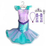 Disney Princess Party Dress up for Girls Halloween Frozen Elsa Jasmine Rapunzel Costume Kids Encanto Robe Clothing Birthday Gift