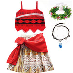 Disney Princess Party Dress up for Girls Halloween Frozen Elsa Jasmine Rapunzel Costume Kids Encanto Robe Clothing Birthday Gift