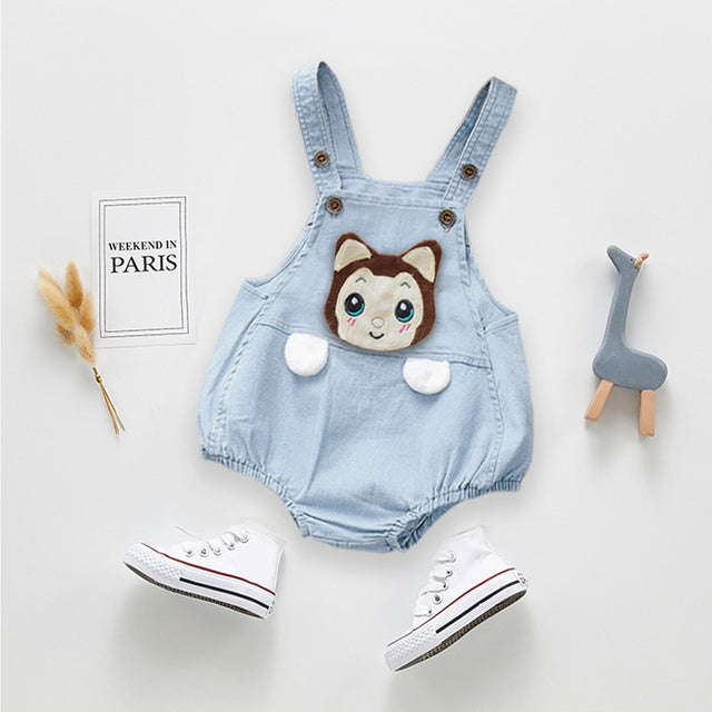 IENENS Kids Baby Jumper Boys Girls Clothes Pants Denim Shorts Jeans Overalls Toddler Infant Jumpsuits Newborn Clothing Trousers