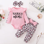 0-24M Newborn Infant Baby Girls Ruffle T-Shirt Romper Tops Leggings Pant Outfits Clothes Set Long Sleeve Fall Winter Clothing