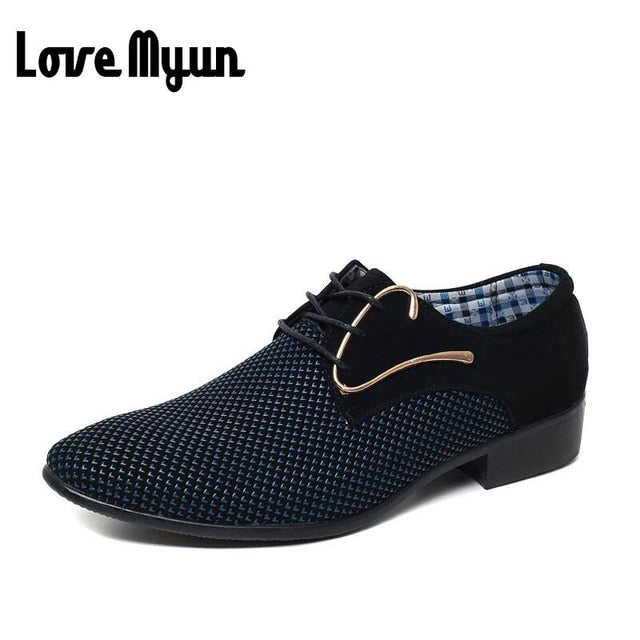 Cheapest mens dress shoes Pointed toe mens Oxfords wedding business white blue shoes lace up mens fashion flats 46  47  AB-45