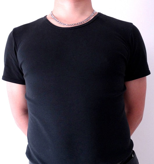 High Quality 8 mm 18'' - 36'' Inches Men  Customize Length Chain Stainless Steel Necklace Figaro Chain Fashion Jewerly