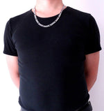 High Quality 8 mm 18'' - 36'' Inches Men  Customize Length Chain Stainless Steel Necklace Figaro Chain Fashion Jewerly