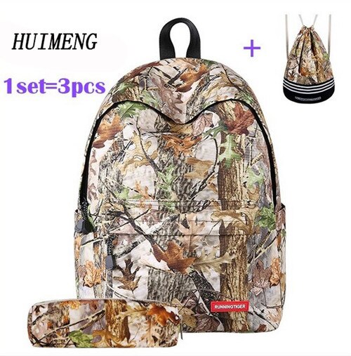 HUIMENG Backpack Universe Space Unicorn Backpack With Drawstring Bag and Pencil Case 3pcs Sets High Quality mochila feminina