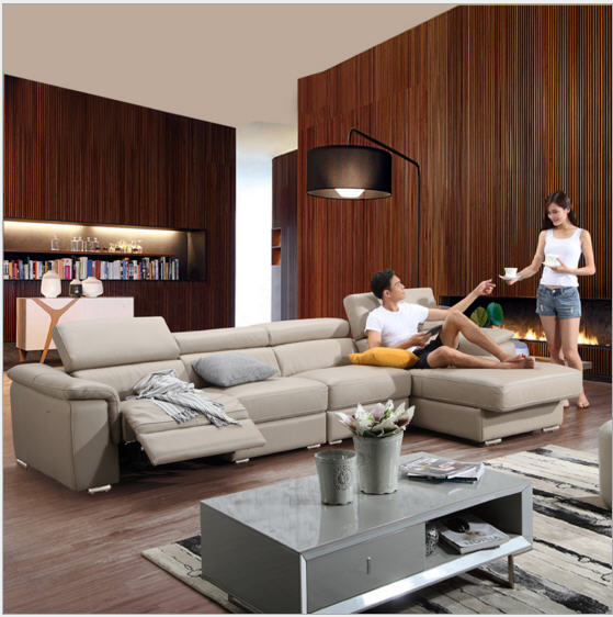 Living Room Sofa set corner sofa recliner electrical couch genuine leather sectional sofas muebles de sala moveis para casa