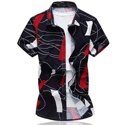 LONMMY plus size6XL 2018 Summer Men shirt dress camisa social masculina Brand clothing men shirts Slim fit Short sleeves blouses