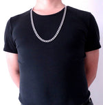 10mm 18'' - 36'' inches Customize Length Mens High Quality Stainless Steel Necklace Curb Cuban Link Chain Fashion Punk Jewerly