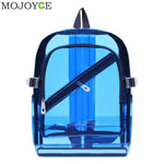 Fashion Hologram Laser Transparent Backpack Waterproof PVC Clear Plastic Daily Backpack Mini Teenager Girls notebook School Bag