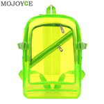 Fashion Hologram Laser Transparent Backpack Waterproof PVC Clear Plastic Daily Backpack Mini Teenager Girls notebook School Bag