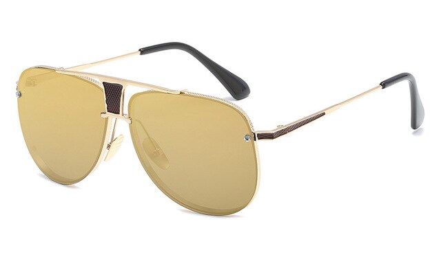 New Sunglasses Men Mirror Driving Women Luxury Brand Sunglasses Brown Points Sun Glasses Shades Lunette Femme Glases