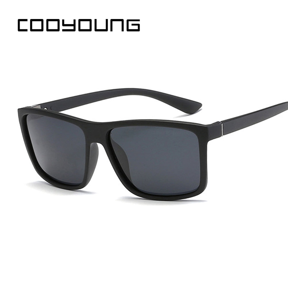 COOYOUNG Polaroid Sunglasses Unisex Square Vintage Sun Glasses Famous Brand Sun Glases Polarized Sunglasses
