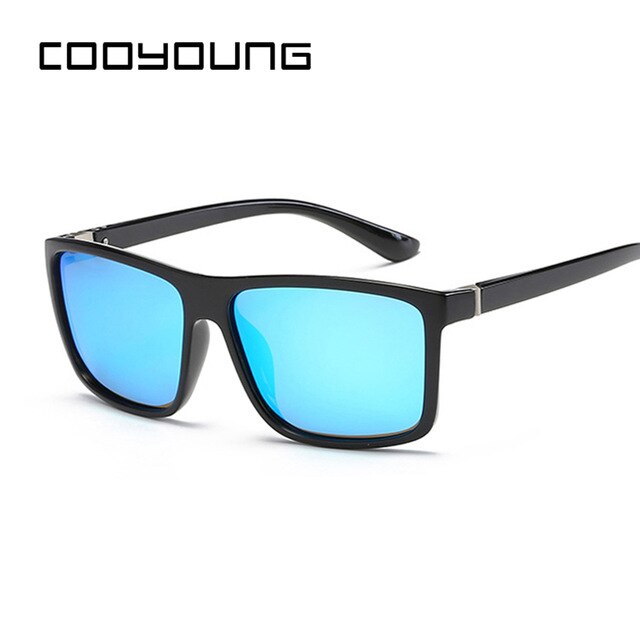 COOYOUNG Polaroid Sunglasses Unisex Square Vintage Sun Glasses Famous Brand Sun Glases Polarized Sunglasses