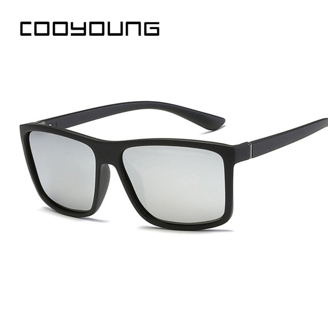 COOYOUNG Polaroid Sunglasses Unisex Square Vintage Sun Glasses Famous Brand Sun Glases Polarized Sunglasses