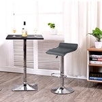 New 2pcs/set Synthetic Leather Adjustable Swivel Bar Stools Chairs Pneumatic Heavy-duty Counter Pub BarStool HWC